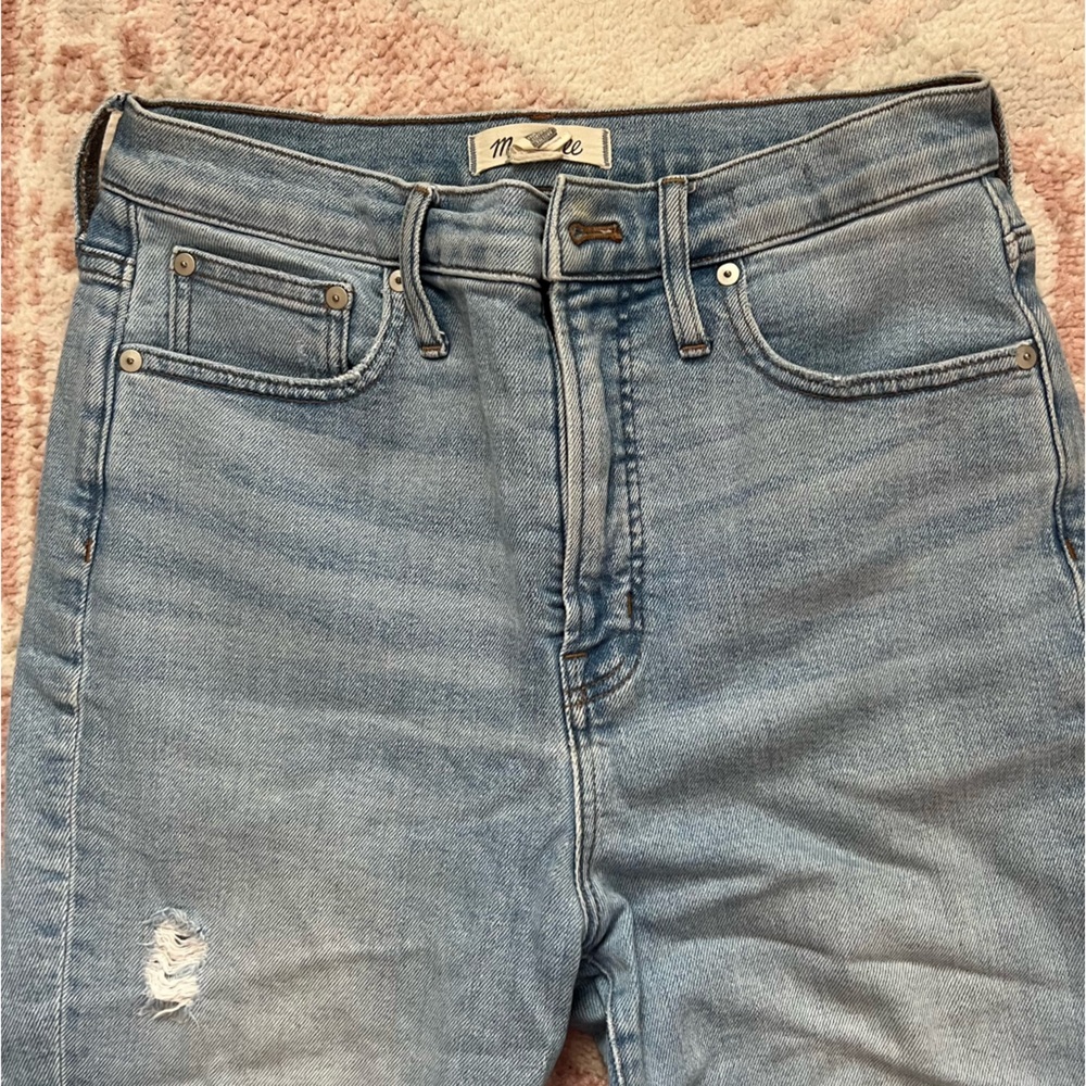 Madewell Women's The Perfect Vintage Straight Leg Jeans - Light Blue size 28 - Picture 4 of 6